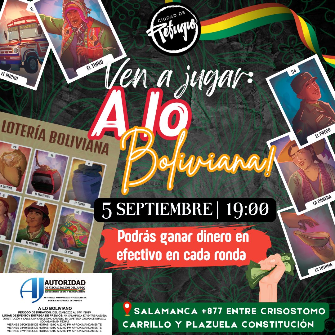 Ven y juega a lo boliviano! "Ciudad de Refugio" Cafe